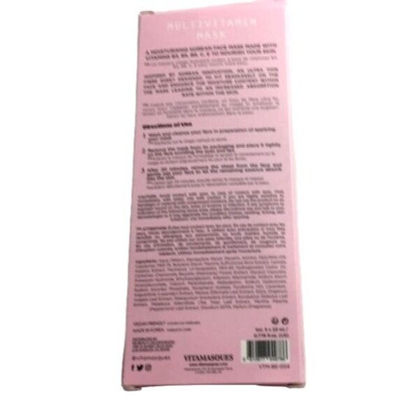 Vitamasques Womens Multivitamin Mask Radiant Complexion New - Picture 2 of 3